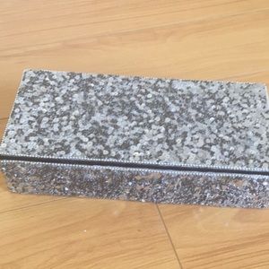 Silver sequined box